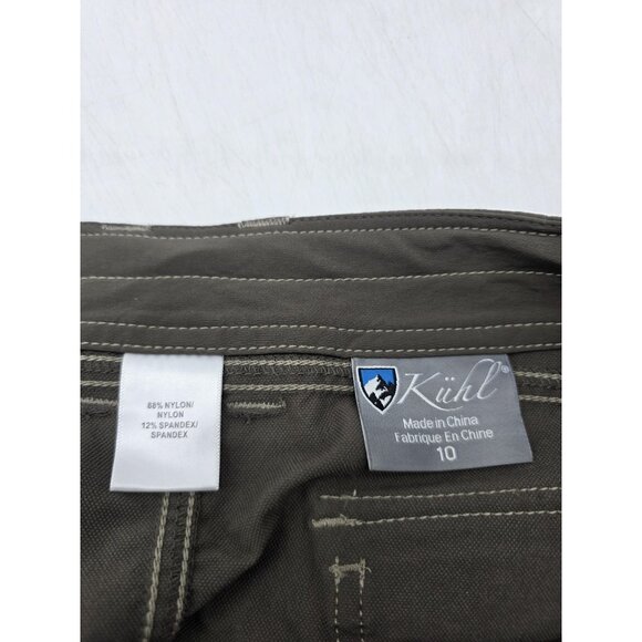 Kuhl Skirt Womens 10 Olive Green Outdoor Hiking Stretch Pockets Casual Utility - Picture 4 of 7